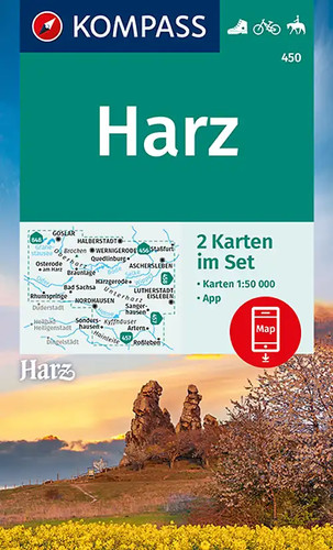 Kompass wanderkarten set 450 - kompass,