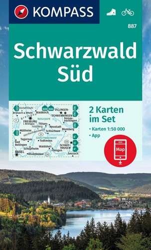 Kompass wanderkarten set - kompass, wanderkarten-set