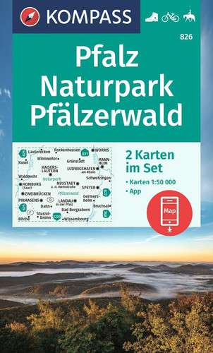 Kompass wanderkarten set 826 - wanderkarten-set,
