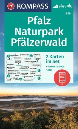 Kompass wanderkarten set 826 - kompass, wanderkarten-set