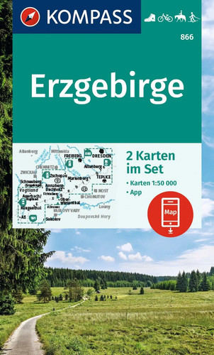 Kompass wanderkarten set - kompass, wanderkarten-set