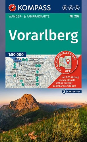 Kompass wanderkarten set 292 - kompass,