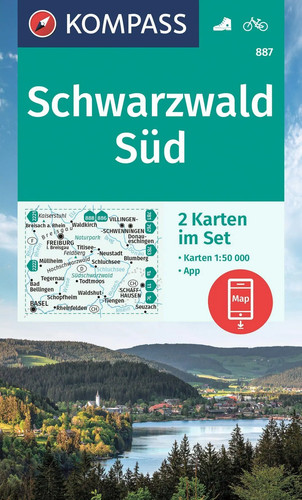 Kompass wanderkarten set 887 - wanderkarten-set,