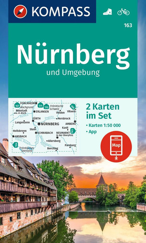 Kompass wanderkarten set 163 - kompass,