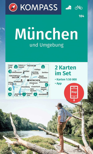 Kompass wanderkarten set - kompass, 184