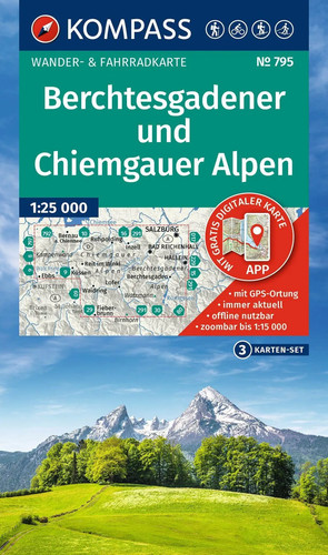 Kompass wanderkarten set - wanderkarten-set, 795