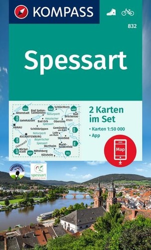 Kompass wanderkarten set - kompass, 832