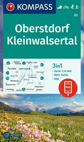 Kompass wanderkarte - wanderkarte, 03