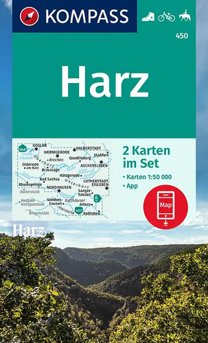 Kompass wanderkarten set 450 - kompass,