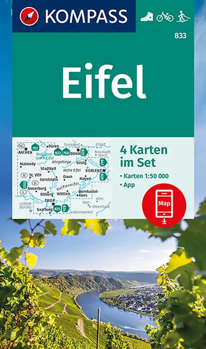 Kompass wanderkarten set 833 - kompass, wanderkarten-set