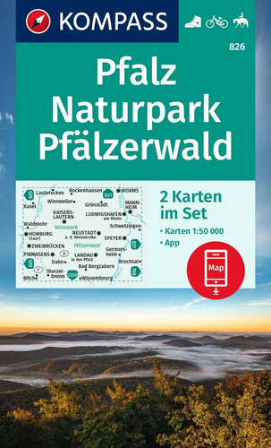 Kompass wanderkarten set - kompass, 826