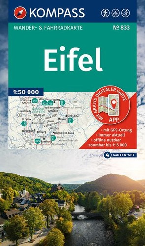 Kompass wanderkarten set - wanderkarten-set, 833