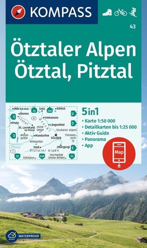 Kompass wanderkarte 43 - /,
