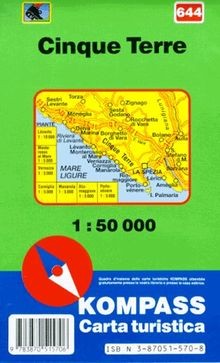 Kompass karten cinque - terre, |