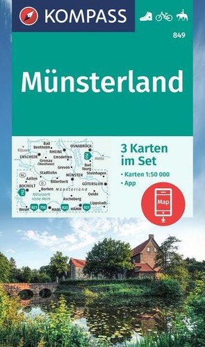 Kompass wanderkarten set - kompass, 849