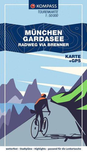 Kompass fahrrad tourenkarte - kompass, fahrrad-tourenkarte