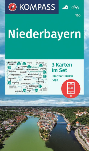 Kompass wanderkarten set 160 - kompass, wanderkarten-set