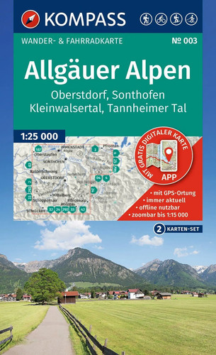 Kompass wanderkarten set - kompass, wanderkarten-set