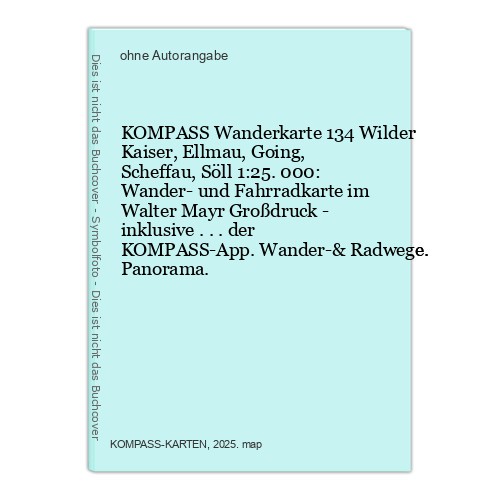 Kompass wanderkarte 134 wilder - 134,