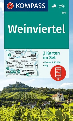 Kompass wanderkarten set 204 - kompass,