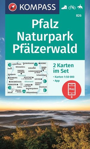 Kompass wanderkarten set - kompass, 826