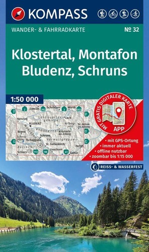 Kompass wanderkarte 32 - /,